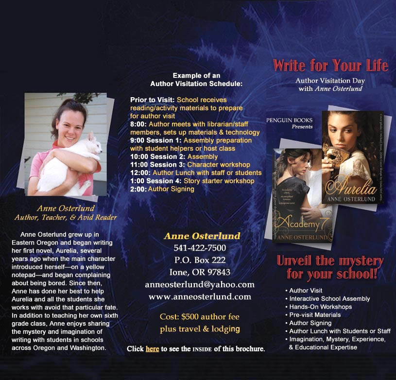 Author Visitation Schedule