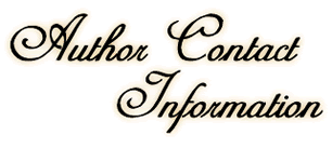Author Contact Information