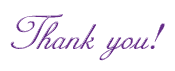 Thank you!
