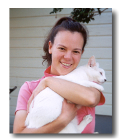 Anne with a cat